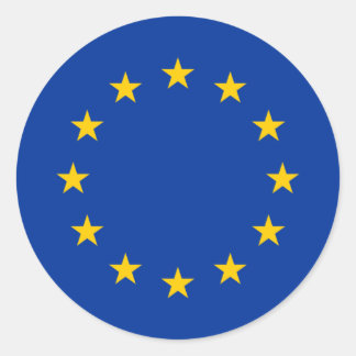 European Union Flag Classic Round Sticker