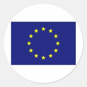 European Union Flag Classic Round Sticker