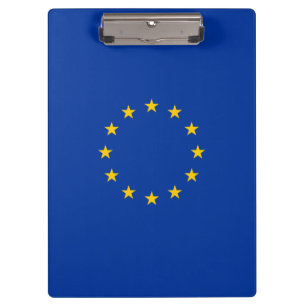 European Union Flag (EU) (Europe) Clipboard
