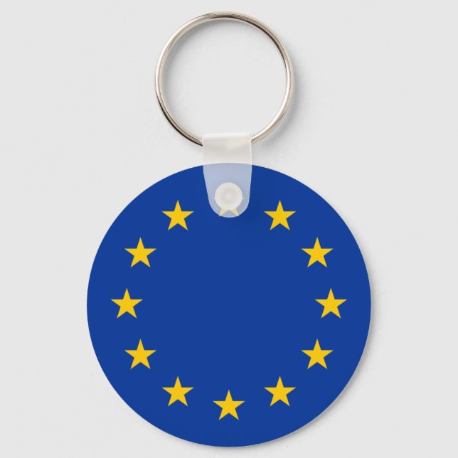 European Union Flag (EU) (Europe) Key Ring (Front)