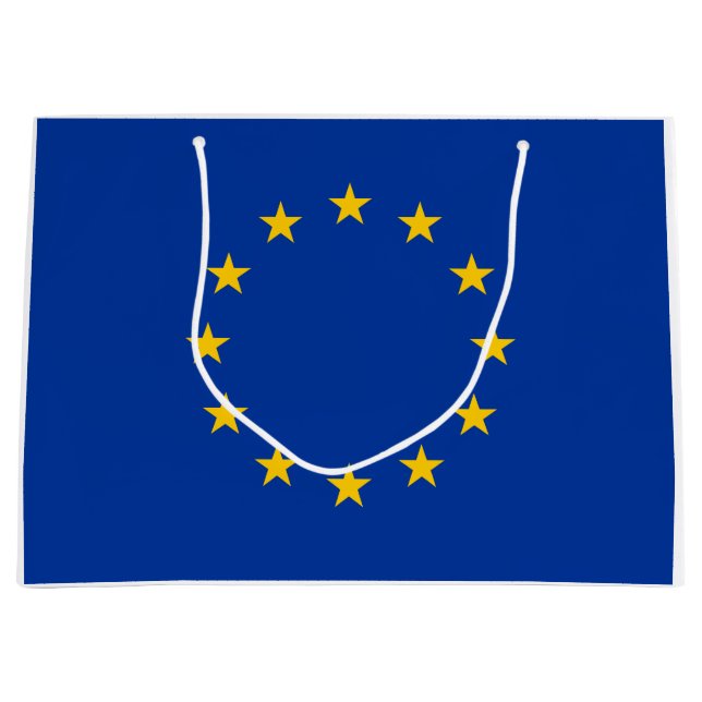 European Union Flag (EU) (Europe) Large Gift Bag (Front)