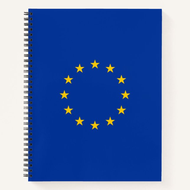 European Union Flag (EU) (Europe) Notebook (Front)