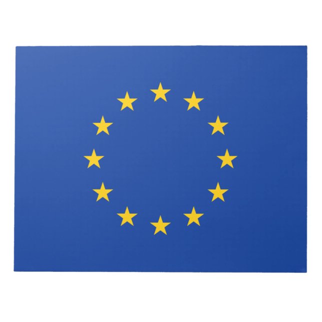 European Union Flag (EU) (Europe) Notepad (Front)