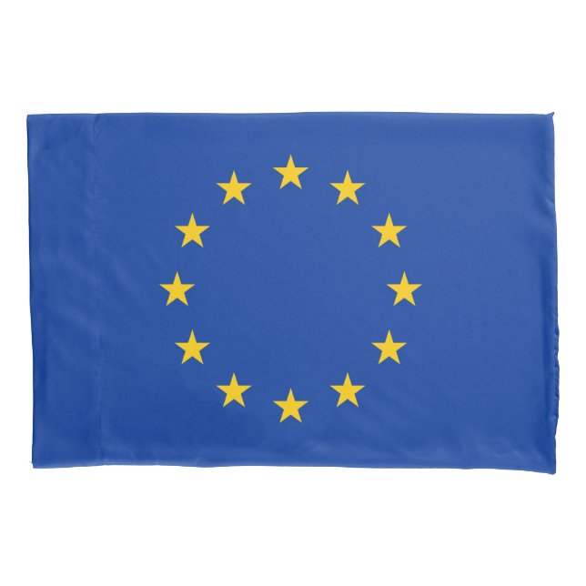 European Union Flag (EU) (Europe) Pillowcase (Front-Left)