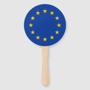 European Union Flag Hand Fan