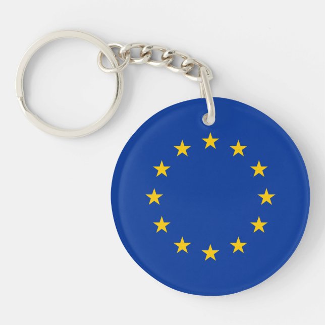 European Union Flag Key Ring (Front)