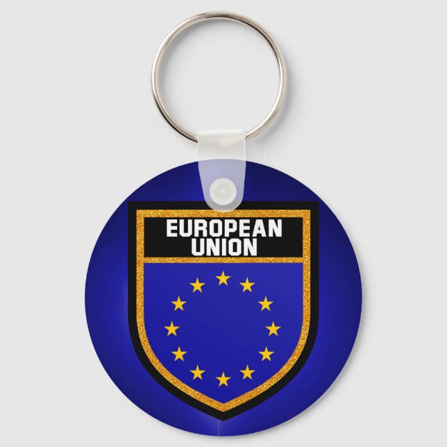 European Union Flag Key Ring (Front)