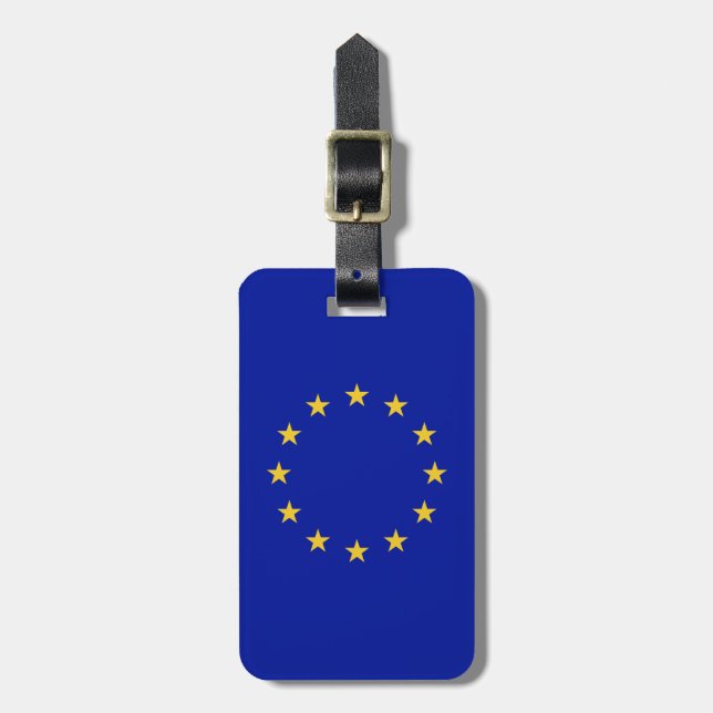 European Union Flag Luggage Tag (Front Vertical)