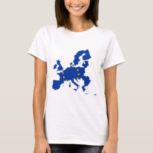 European Union Flag Map T-Shirt