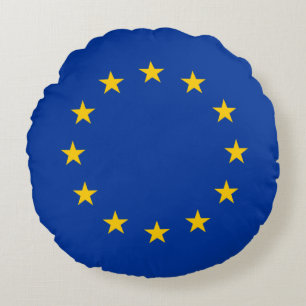 European Union Flag Round Cushion