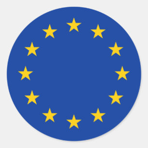 European Union flag round stickers   Eu Europe