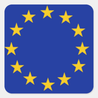 European Union Flag Square Sticker