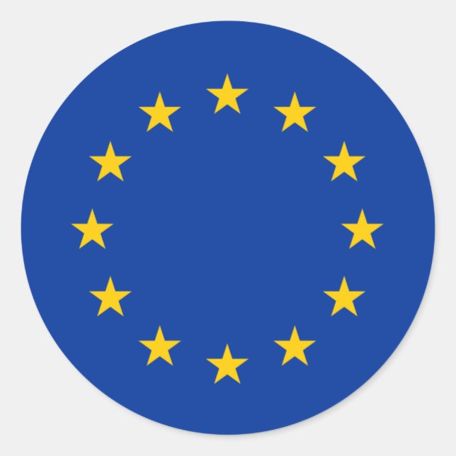 European Union flag Sticker (Front)