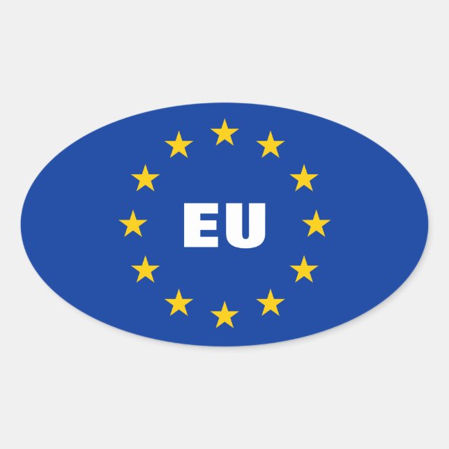 European Union flag stickers | Customisable EU (Front)
