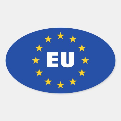Image of European Union flag stickers | Customisable EU