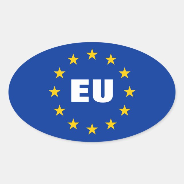 European Union flag stickers | Customisable EU (Front)