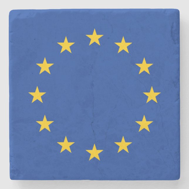 European Union Flag Stone Coaster (Front)