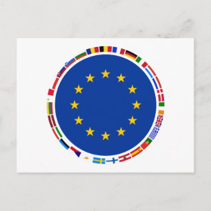European Union Flags Postcard