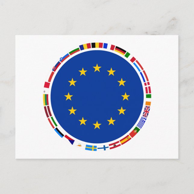 European Union Flags Postcard (Front)