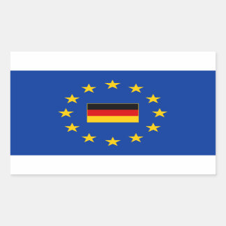 European Union Germany Rectangle Sticker