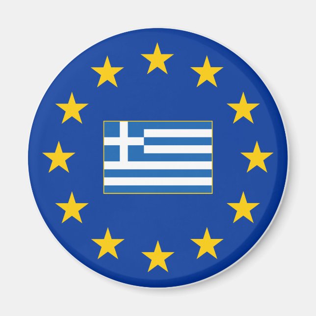 European Union Greece Magnet (Front)