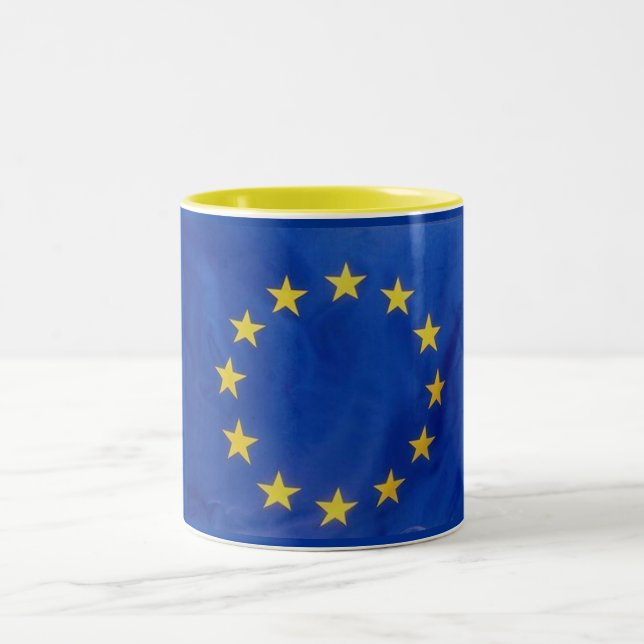 European Union -Mug- Two-Tone Coffee Mug (Center)