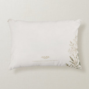 European Wedding Invitation in Olive Green Decorative Cushion