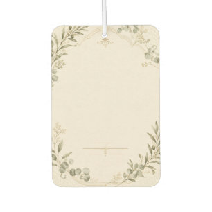 European Wedding Invitation – Timeless Garden Car Air Freshener