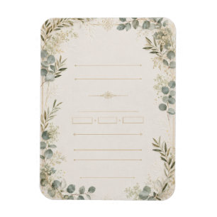 European Wedding Invitation – Timeless Garden Magnet