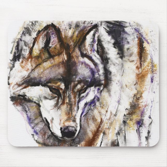 European Wolf Mouse Mat (Front)