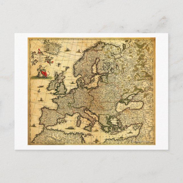EuropePanoramic MapEurope Postcard (Front)