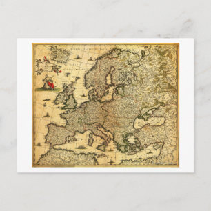 EuropePanoramic MapEurope Postcard