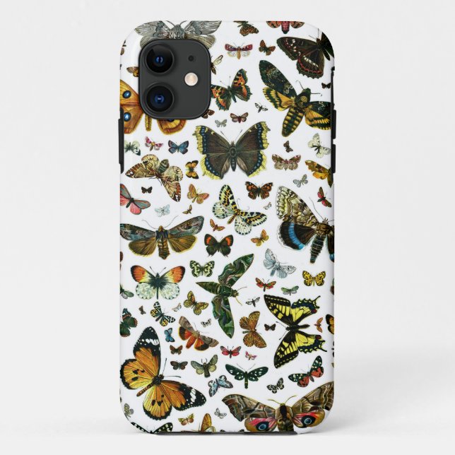 Europe's Best-Known Butterflies and Moths Collage Case-Mate iPhone Case (Back)