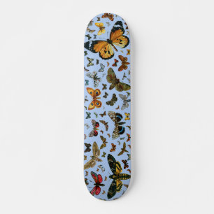 Europe's Best-Known Butterflies and Moths Collage Skateboard