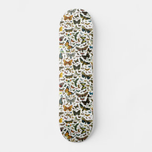 Europe's Best-Known Butterflies and Moths Collage Skateboard