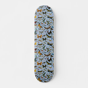Europe's Best-Known Butterflies and Moths Collage Skateboard