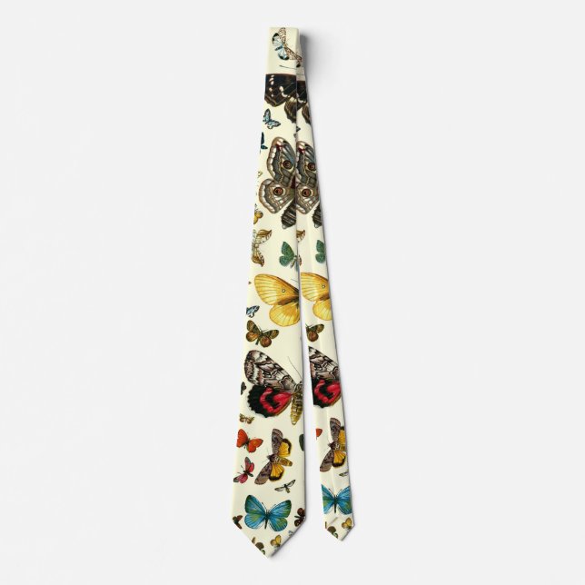 Europe's Best-Known Butterflies and Moths Collage Tie (Front)
