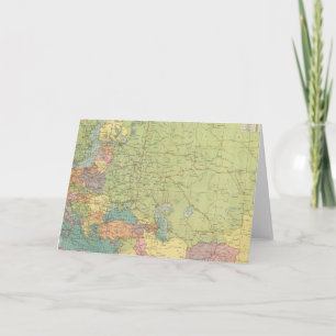 Europe's overland, sea communications holiday card