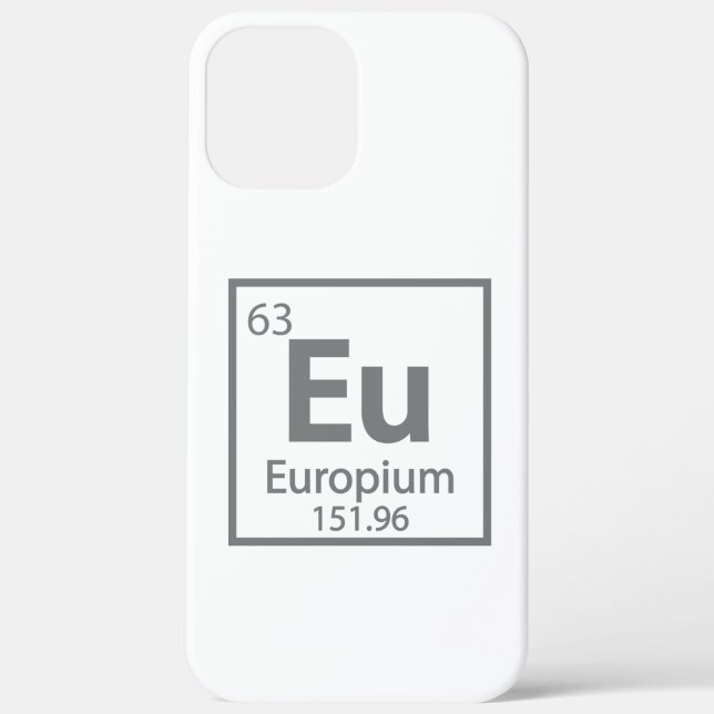 Europium - Europe Science Periodic Table design Case-Mate iPhone Case (Back)