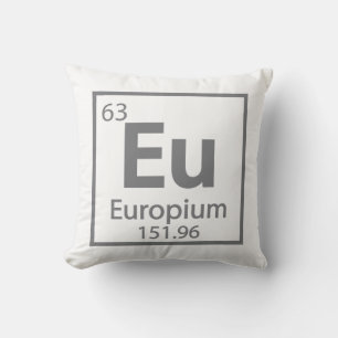 Europium - Europe Science Periodic Table design Cushion