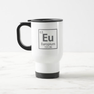 Europium - Europe Science Periodic Table design Travel Mug