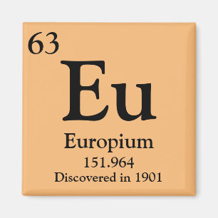 Europium Periodic Table Magnet