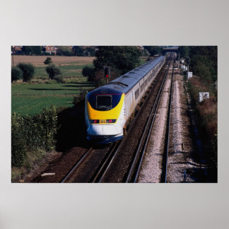 Eurostar passenger train poster
