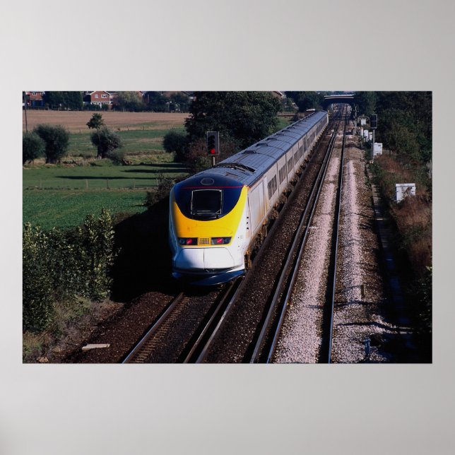 Eurostar passenger train poster (Front)