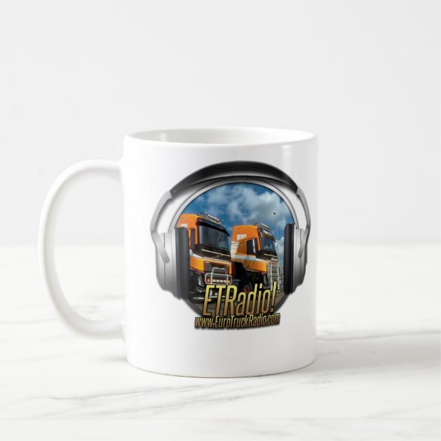 Eurotruck Radio 325 ml Classic White Mug (Left)