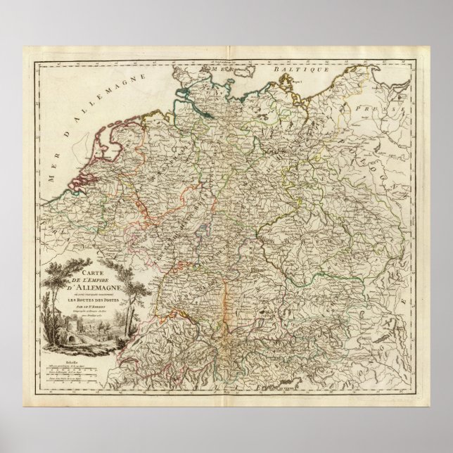 Eurupoe Postal Roads Poster (Front)