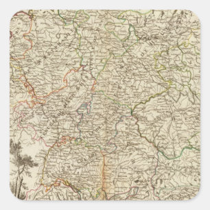 Eurupoe Postal Roads Square Sticker