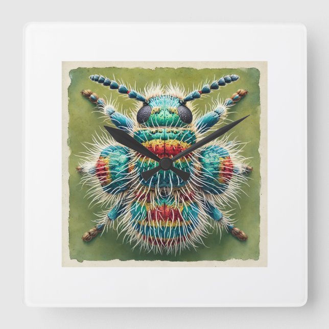 Eurycotis Insect 310724IREF246 - Watercolor Square Wall Clock (Front)