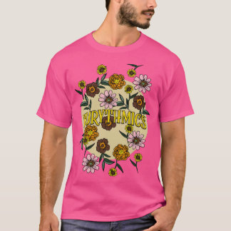 Eurythmics Name Personalised Flower Retro Floral 8 T-Shirt