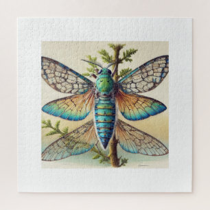 Euryxaenapta Insect 060924IREF232 - Watercolor Jigsaw Puzzle